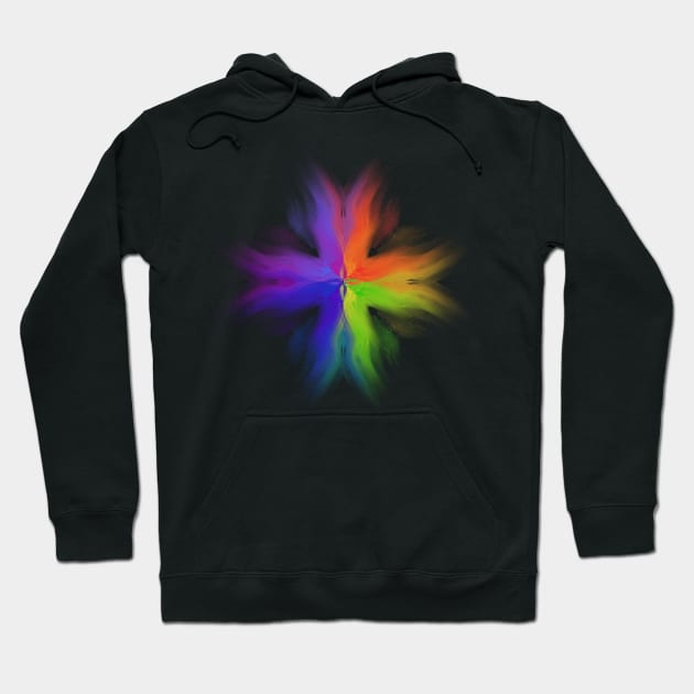 Rainbow cross Hoodie by Meo Design